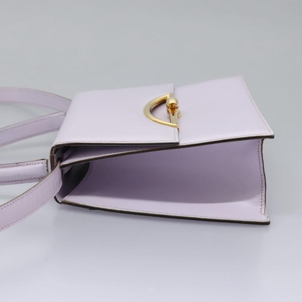 CELINE Hand Bag Leather Purple Gold - Picture 4 of 13